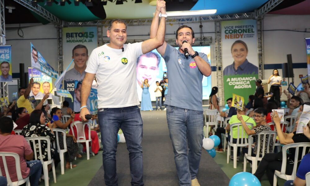 Betinho ao lado de Beto Pereira durante o evento. Foto: Silas Lima